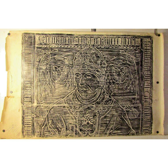 St. Michael Bernkastel-Kues Mosel River Germany 1967 Church Floor Rubbing